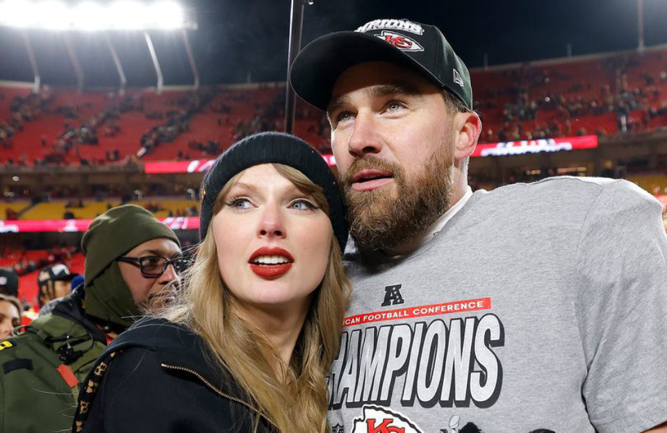 Travis Kelce with Taylor Swift