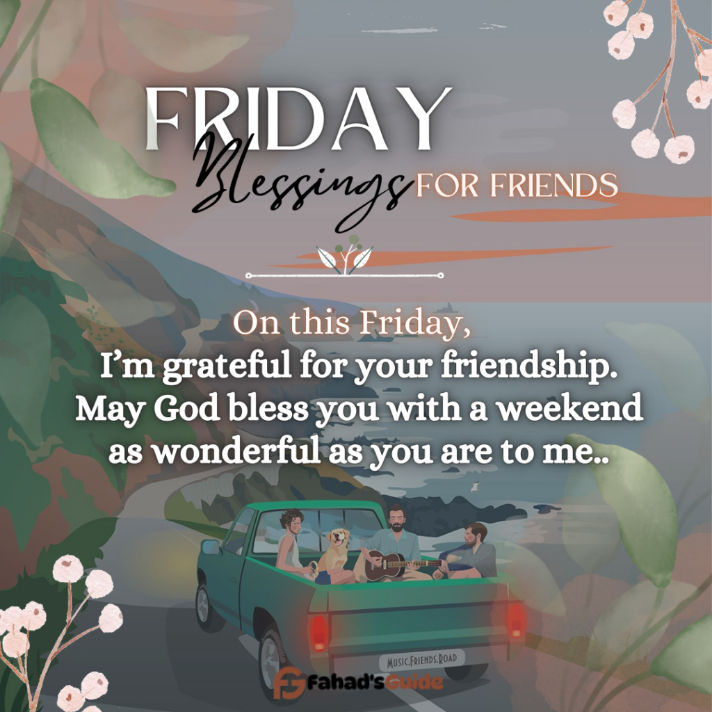 Friday Blessings and Prayers for Friends