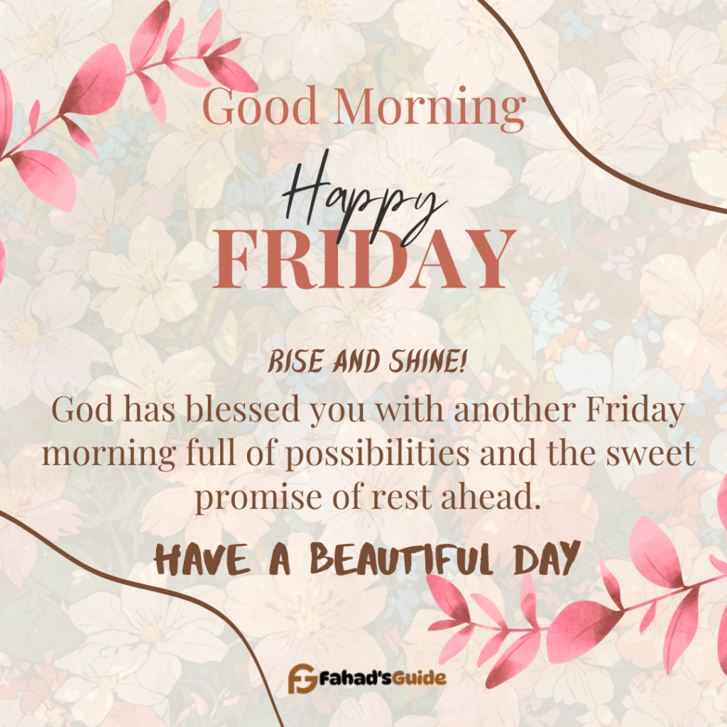 Good morning Friday Blessings