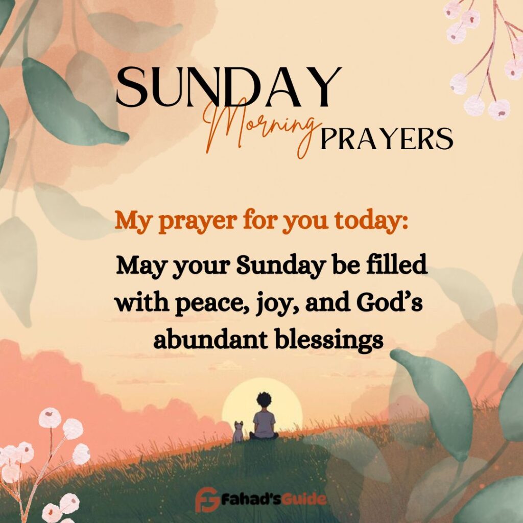 Sunday Blessings and morning Prayers
