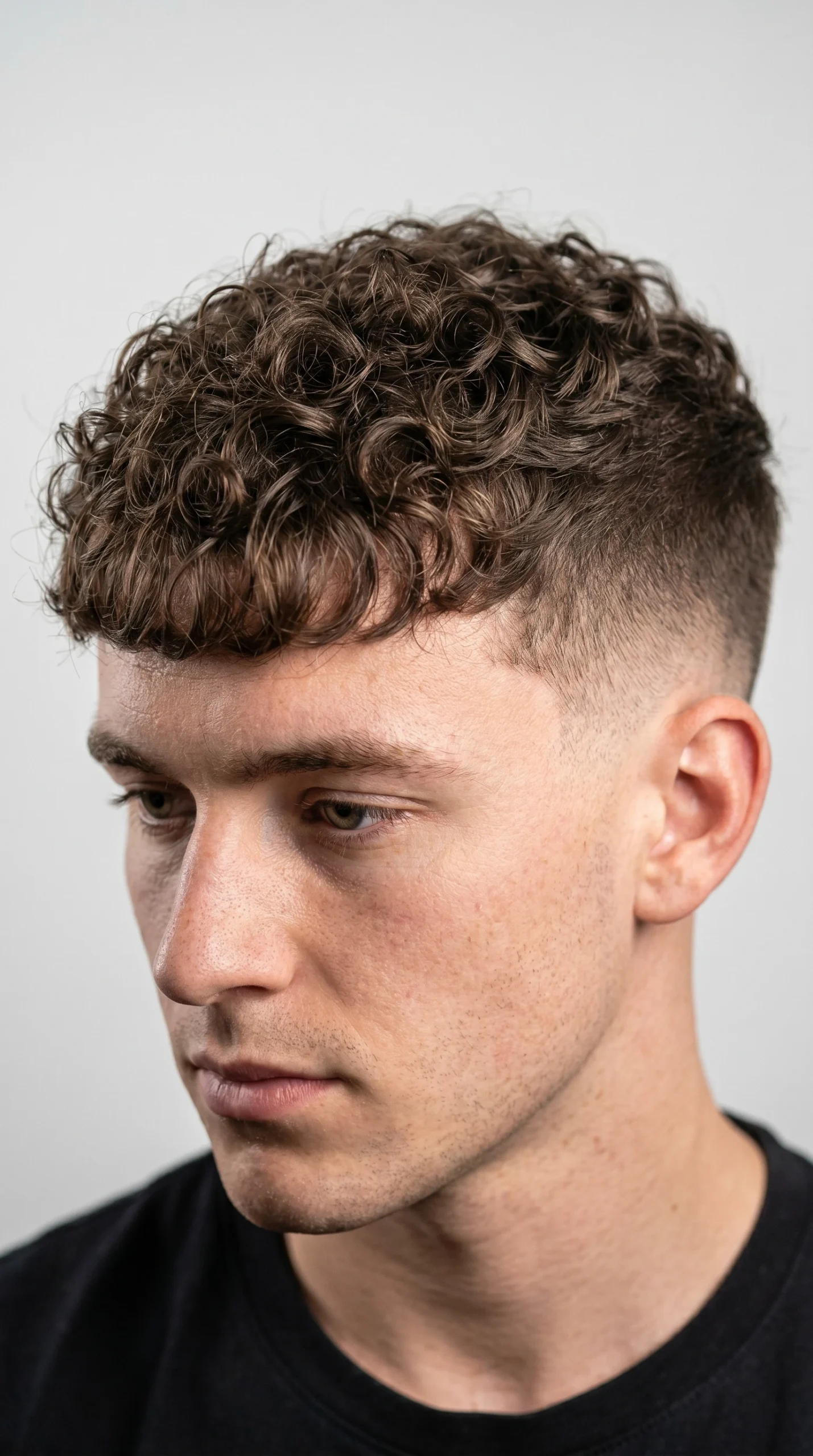 Curly French Crop hair Cut
