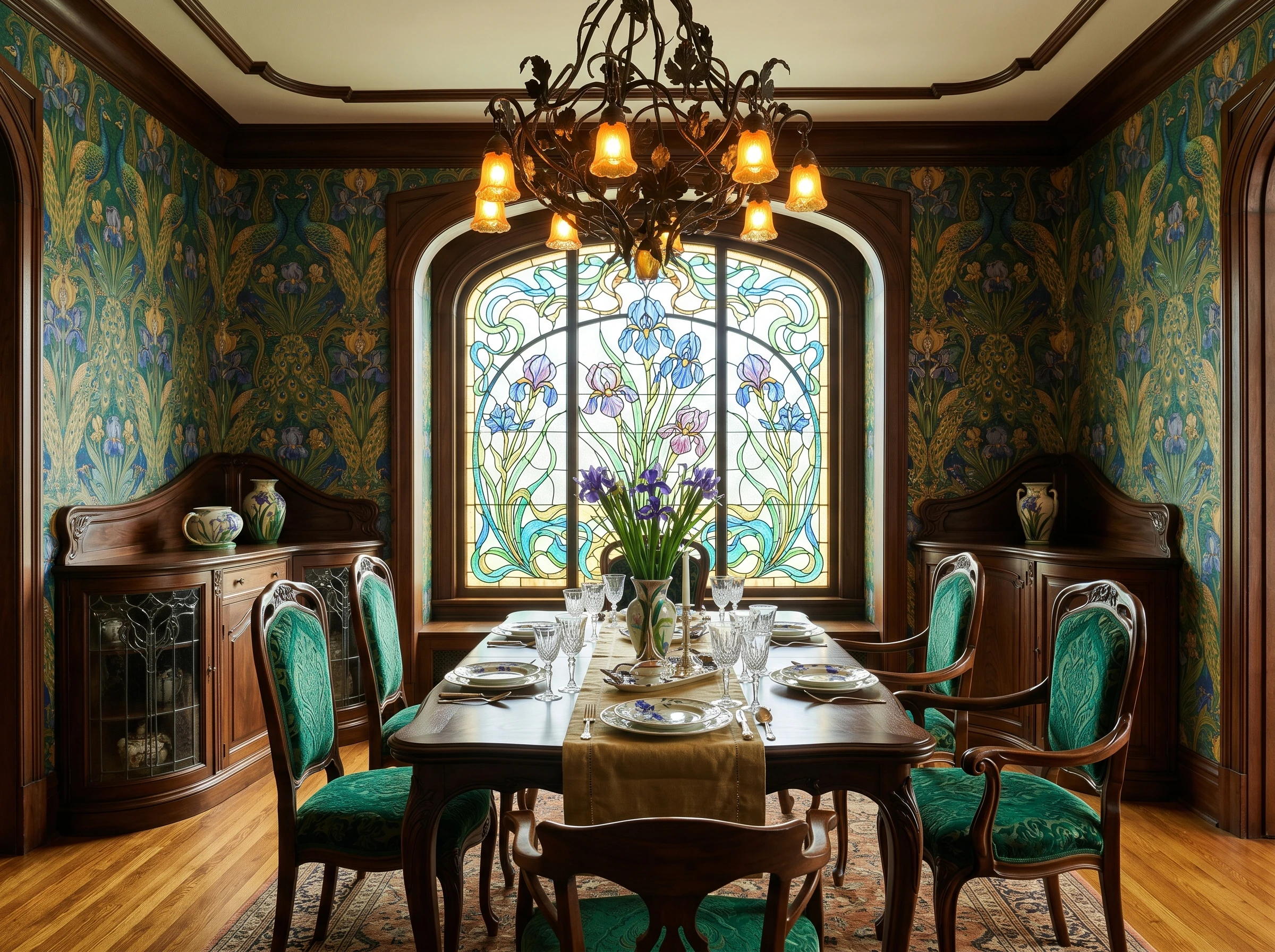Art Nouveau dining room interior-style-35
