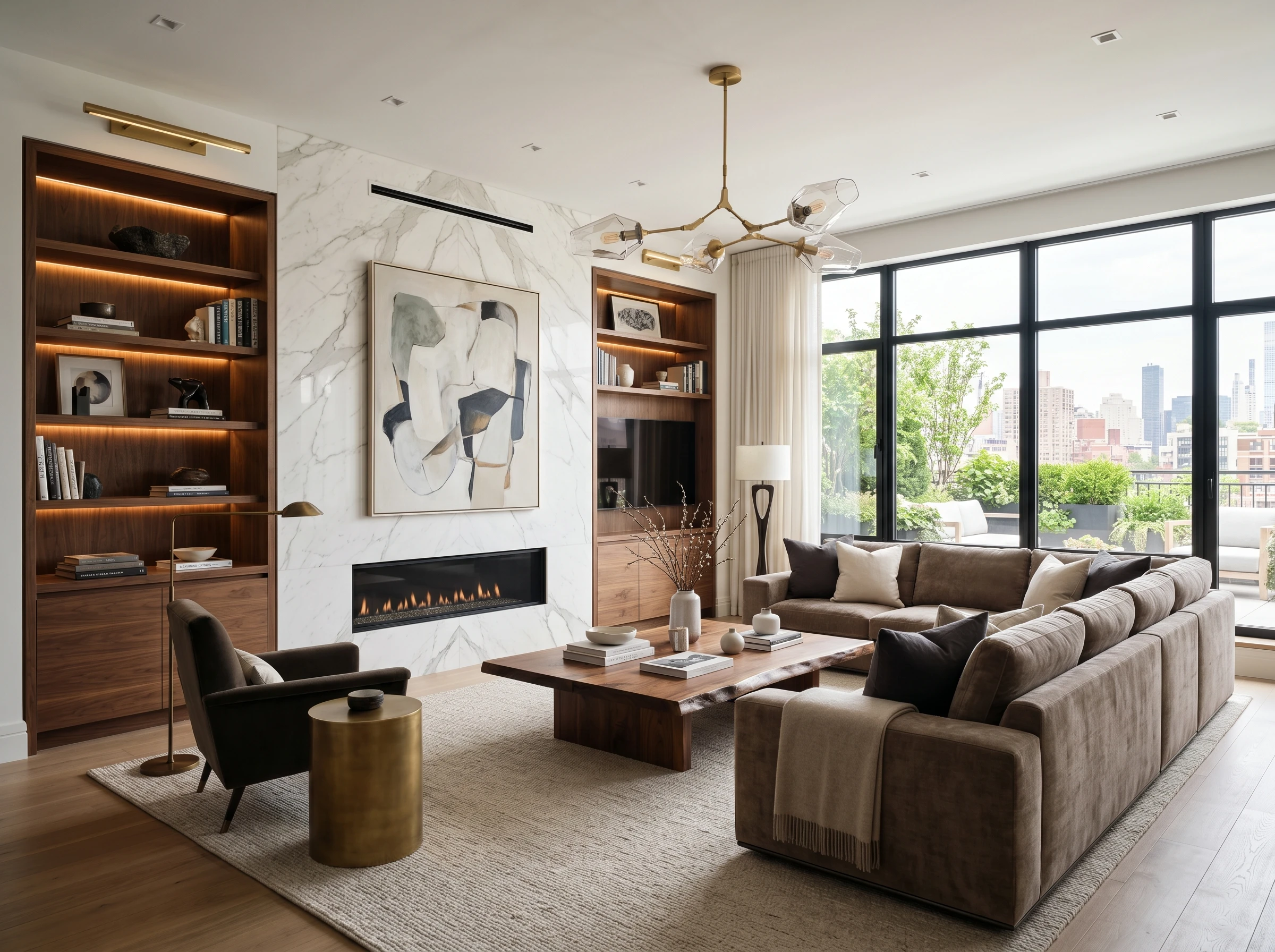 Contemporary luxury living room