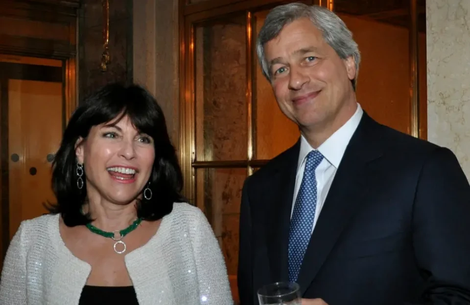 Jamie Dimon With His Wife