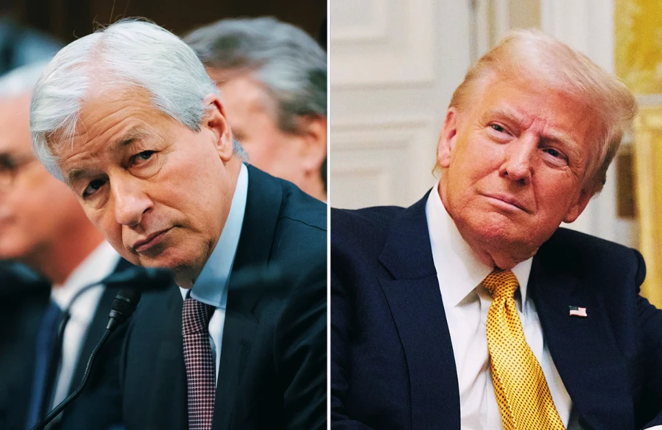 Jamie Dimon and Donald Trump