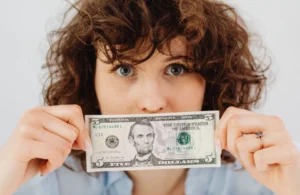 A Person Holding Money